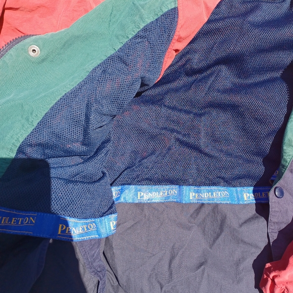 80s Colorblock Pendleton windbreaker - Picture 2 of 3